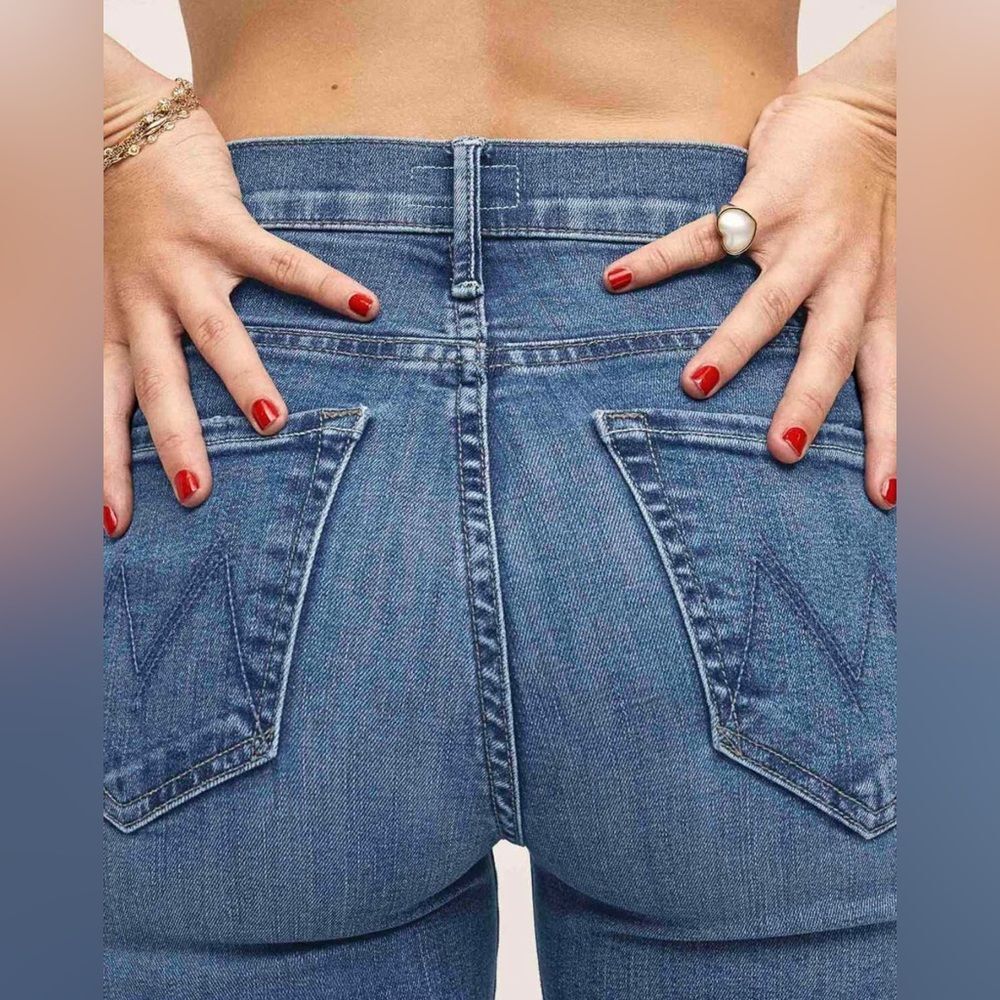 MOTHER The Hustler Ankle Fray Jeans in Healing Jar Wash; Size 27